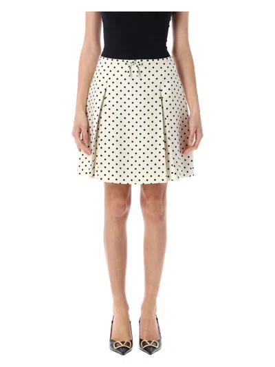 VALENTINO WOMEN'S POLKA DOT MINI SKIRT