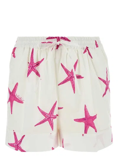 VALENTINO WOMEN'S POPLINESCAPE SHORTS