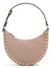 Valentino Rockstud Mini Grainy Leather Hobo Bag