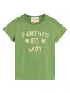 Valentino Cotton Jersey T Shirt Crew Neck Print In Green