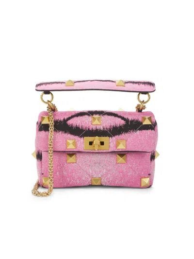 Valentino Garavani Women's Printed Rockstud Top Handle Bag In Multi