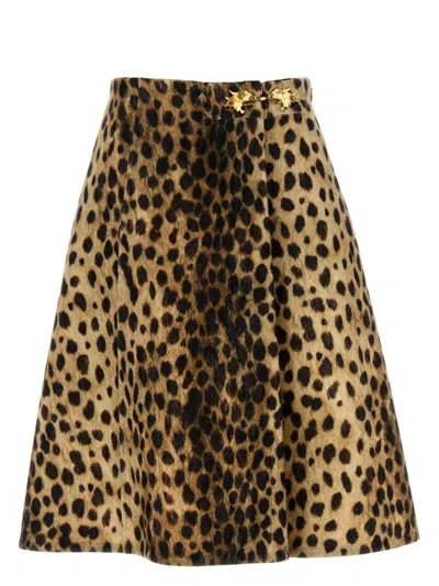 Valentino Women's Printed Wool Skirt In Multi