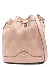 Valentino Women's Quiltie 67 Leather Bucket Bag