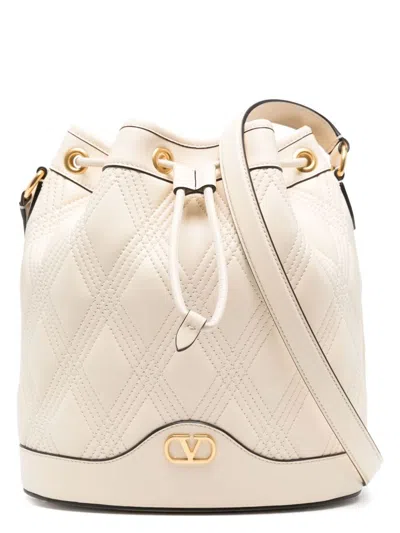 Valentino Garavani Women's Quiltie 67 Leather Bucket Bag In Multicolor