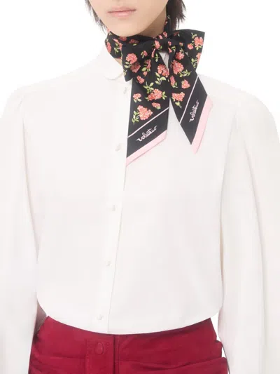 Valentino Women's Ramage Fiorellini Silk Bandeau Scarf In Pattern