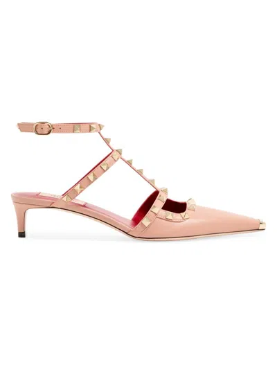Valentino Garavani Rockstud Leather Pumps In Multi