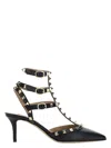 Valentino Garavani Patent Rockstud Pumps With Matching Straps And Studs 65 Mm Woman Black 41.5 In Nero