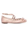 Valentino 'patent Leather Rockstud In Rosecannel