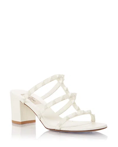 Valentino Garavani Women's Rockstud Block Heel Slide Sandals