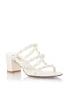 Valentino Women's Embellished Strappy High Heel Sandals In Ivory