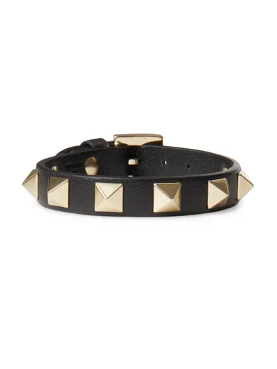 Valentino Garavani Women's Rockstud Bracelet In Black
