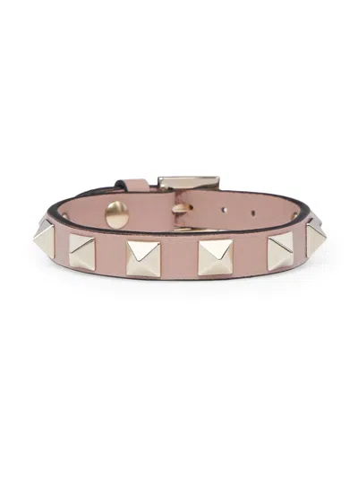 Valentino Garavani Rockstud Bracelet In Yellow