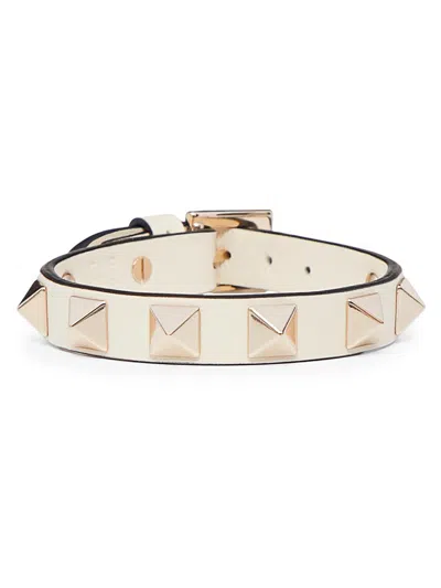 Valentino Garavani Women's Rockstud Bracelet In White