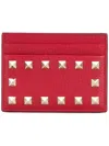 Valentino Women's Rockstud Card Holder In Rossov