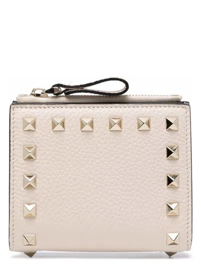 Valentino Garavani Women's Rockstud Leather French Wallet In Multicolor
