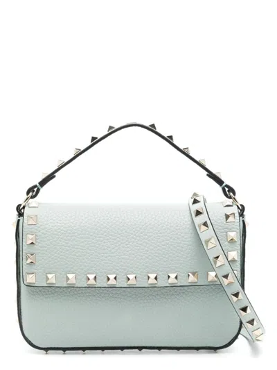 Valentino Garavani Women's Rockstud Leather Mini Bag In Grey