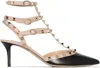 Valentino Rockstud Slingback Pumps In Black