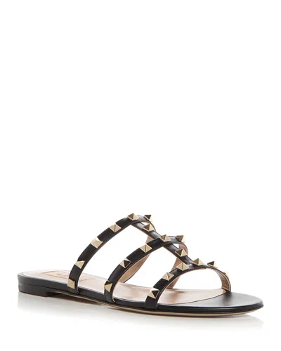 VALENTINO GARAVANI WOMEN'S ROCKSTUD SLIDE SANDALS
