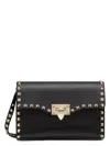 Valentino Small Shoulder Bag Rockstud In Black