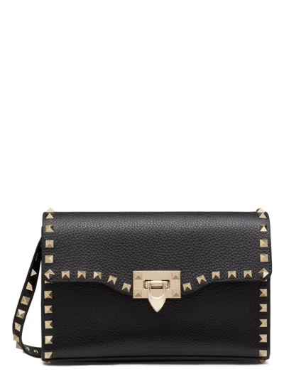 VALENTINO GARAVANI WOMEN'S ROCKSTUD SMALL LEATHER SHOULDER BAG