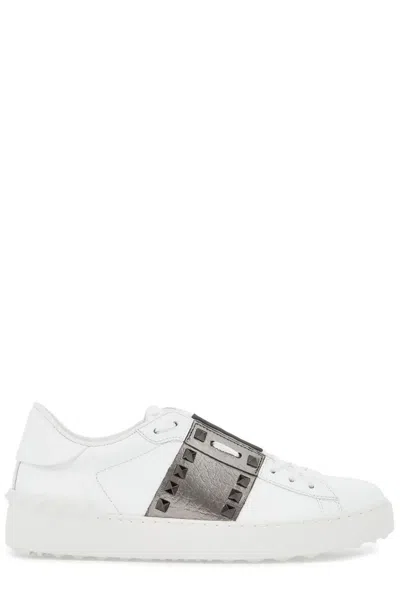 Valentino Garavani Women's Rockstud Untiled Sneaker In Biancoantr