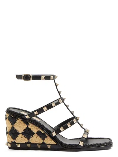 VALENTINO GARAVANI WOMEN'S ROCKSTUD WEDGE SANDAL