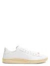 Valentino Royco Leather Sneakers In White
