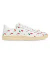 Valentino Royco Sneaker White With Cherryfic Pattern In White