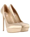Valentino Women's Satin Platform Pump (authentic Pre-loved) In Neutral
