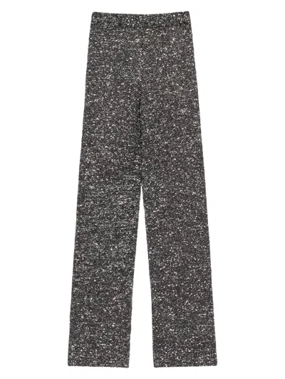 Valentino Women's Sequin Thread Knit Pants In Multi