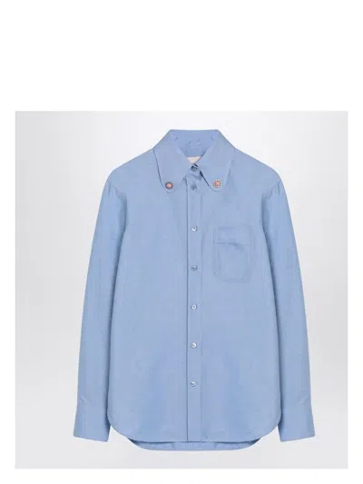 VALENTINO WOMEN'S SHIRT WITH JEWELLED BUTTONS