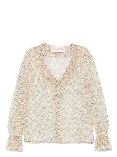 VALENTINO WOMEN'S SILK CHIFFON BLOUSE SHIRT