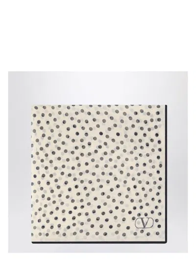 VALENTINO WOMEN'S SILK POLKA DOT SCARF
