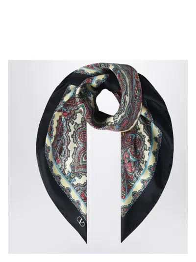 VALENTINO WOMEN'S SILK SCARF WITH PAISLEY PRINT