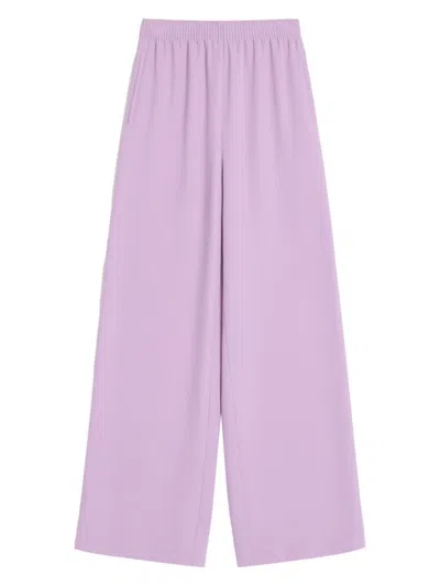 VALENTINO WOMEN'S SILK WIDE-LEG TROUSERS