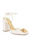 Valentino Garavani Women's Single Maxi Stud High Heel Sandals In Light Ivory