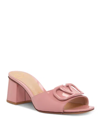 Valentino Garavani Women's Slide Sandals In Dusty Rose