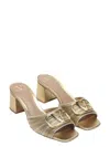 Valentino Sandalo Slide Vlogo Signature Gold