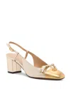 Valentino Signature Pumps With Block Heel And Tassel In Multi