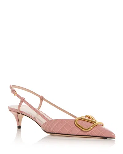 Valentino Garavani Women's Slingback Pumps In Pink