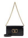 Valentino Small Clutch Vain In Black