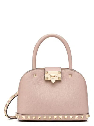 VALENTINO GARAVANI WOMEN'S SMALL LEATHER ROCKSTUD HANDBAG