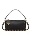 Valentino Garavani Women's Small Rockstud Grainy Calfskin Crossbody Bag In Multi
