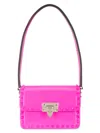 Valentino Women's Small Rockstud Leather Shoulder Bag In Pink