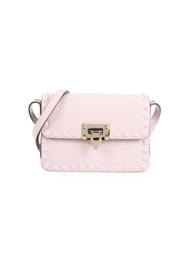 VALENTINO GARAVANI WOMEN'S SMALL ROCKSTUD LEATHER SHOULDER BAG