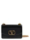 Valentino Garavani Garavani Vain Shoulder Bag In Shiny Calfskin Woman Black Uni