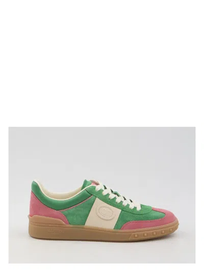 VALENTINO GARAVANI WOMEN'S SNEAKER UPVILLAGE SWEET PINK/GREEN/ICE | SIZE 37 | 6W2S0IL9LAL