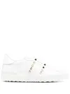 Valentino Gavarani Rockstud Untitled Sneakers In White
