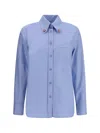 Valentino Stone Detail Shirt In Blue