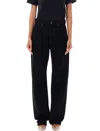Valentino Denim Trousers With Straight Leg And Rivets In Nero